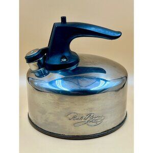 Paul Revere Ware 1801 Copper Bottom 1 Qt. Stainless Steel Whistling Tea Kettle